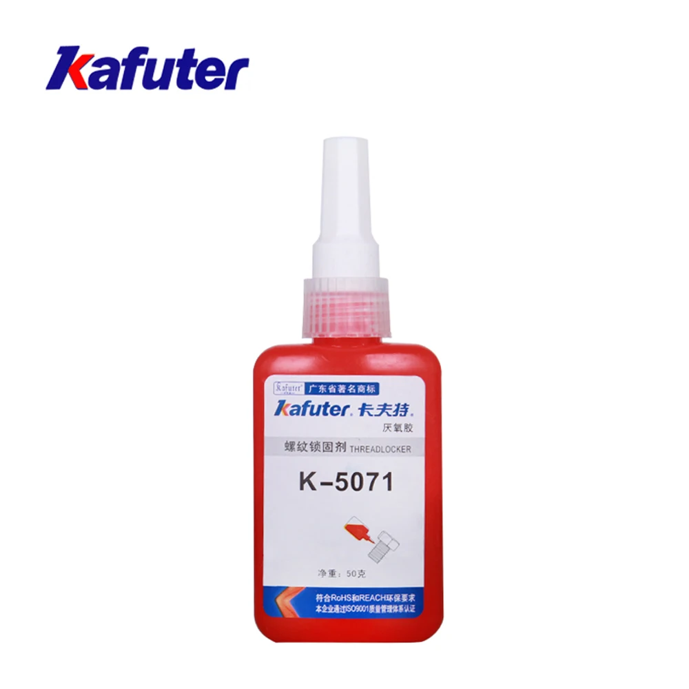 Термостойкий запорный клей для резьбы Kafuter K5071 50 мл анаэробный металлический винт