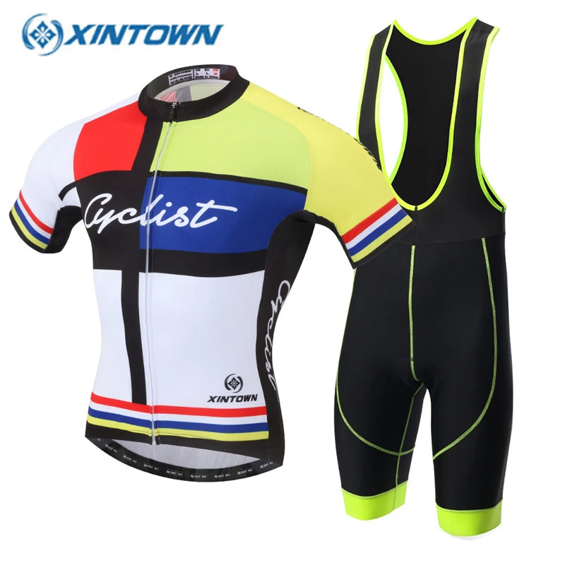 XINTOWN 2017 Pro Cycling трикотаж велосипед короткий рукав лето быстросохнущая дышащий