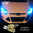 Светодиодсветильник ка SCOE для Ford Focus 2, 3, 4, Fiesta Fusion, Mondeo, EcoSport Kuga транзит, 2XT10, W5W, 12 В, 27SMD, высокая яркость