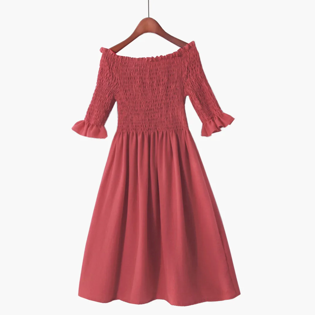 Fitaylor летнее платье с открытыми плечами шифоновое пляжное вечернее в стиле бохо