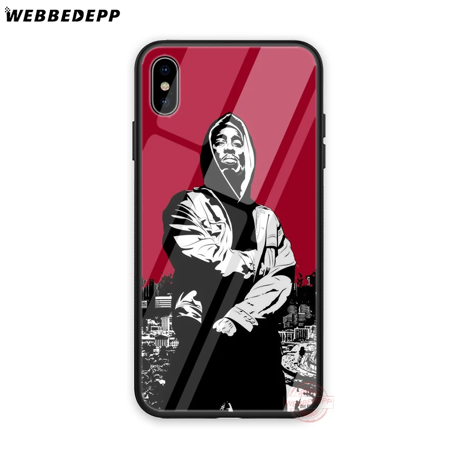 WEBBEDEPP 2pac Tupac And Biggie Tempered Glass Phone Case for Apple iPhone XS Max XR X 8 7 6S Plus 5S SE | Мобильные телефоны и