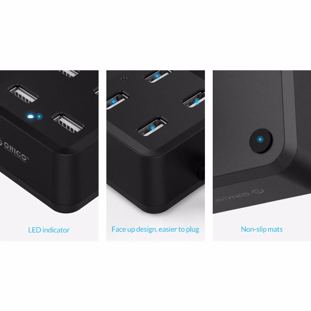 Высокоскоростной Концентратор ORICO USB 2 0 с 4 портами мини концентратор защитой от