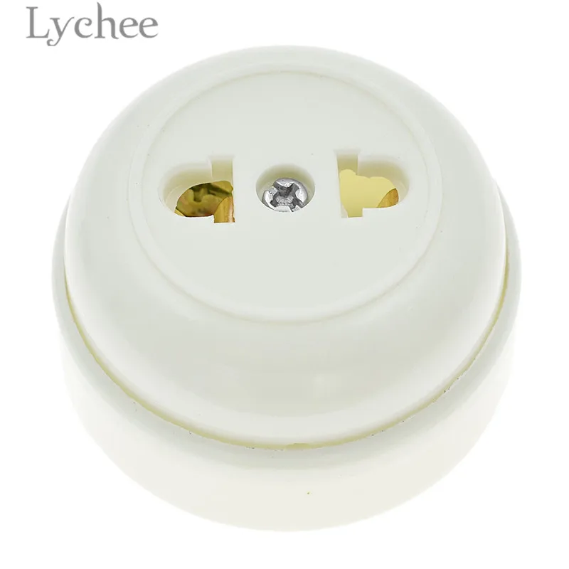 3 Lychee Ретро тумблер розетка круглый перевернутый переключатель прикроватный вкл/выкл лампа гнездо домашнее улучшение - Цвет: 3