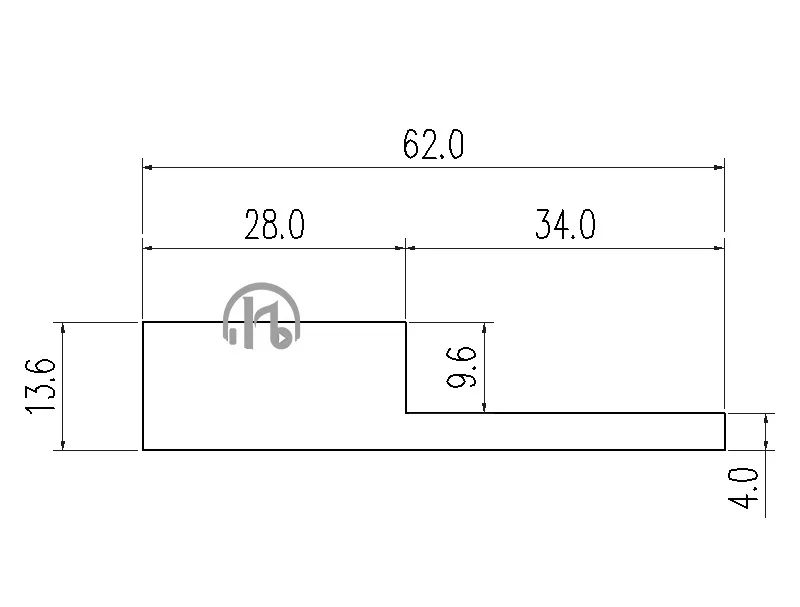 Алюминиевый радиатор для усилителя металлический триодный 250*62*13 6 мм|diy aluminium|chip