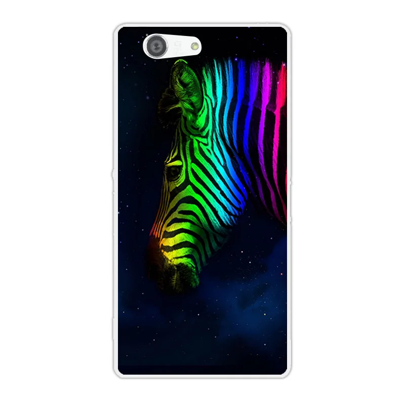Мягкий ТПУ чехол для Sony Xperia Z3 Compact Mini D5803 D5833 прозрачный силиконовый цветной Coque |