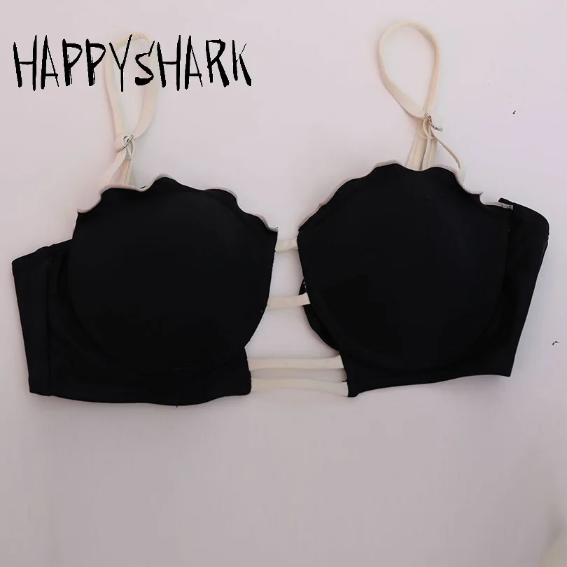 HAPPYSHARK Новинка 2018 года в виде ракушки чашки комплект бикини Sexy бинты выдалбливают