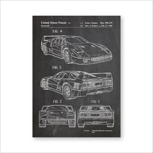 

Плакат Ferrari F40 Kasamanis