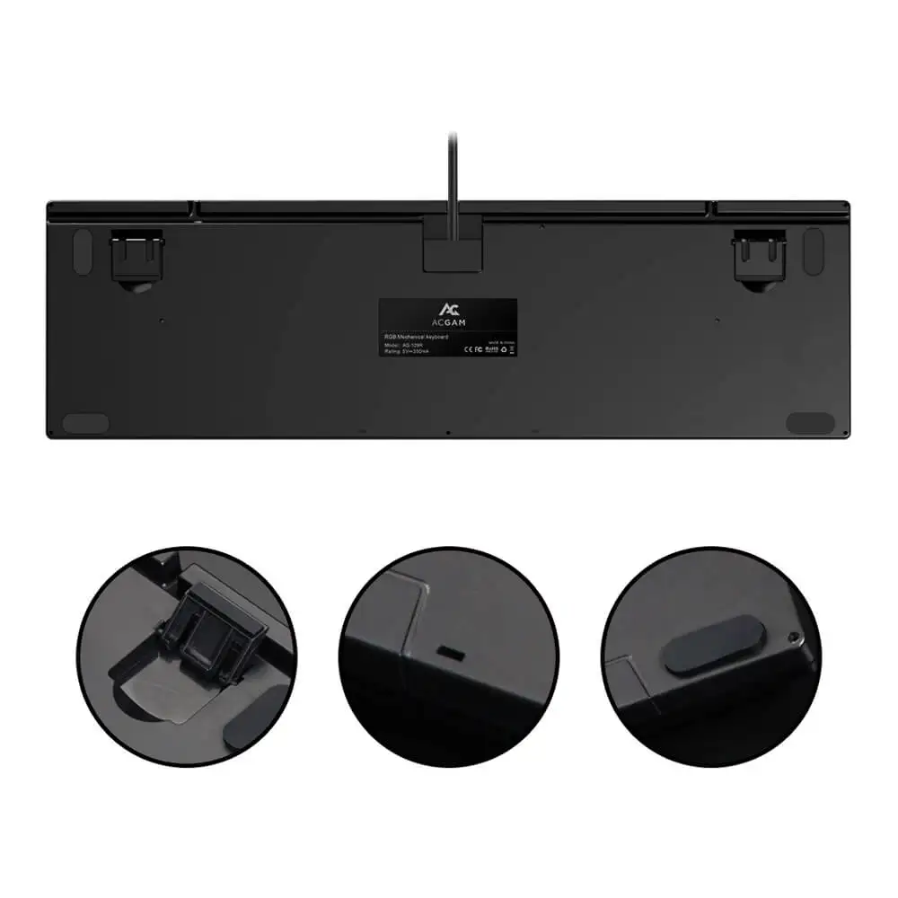 Испанский/Испания склад доставки 3 10 дней получения ACGAM 104 Button игры RGB механическая