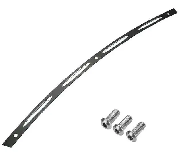 Черный анодированный CNC 4 Slot отделка лобового стекла мотоцикла для Harley Electra Street Glide