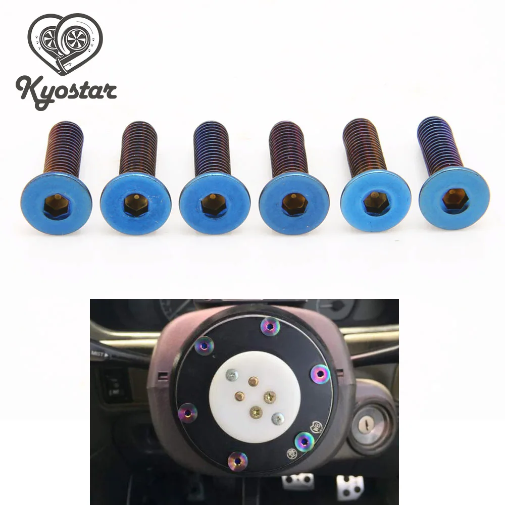 M4x18 нержавеющий болт рулевого колеса винт цветные болты винты|steering wheel bolts|neo chrome