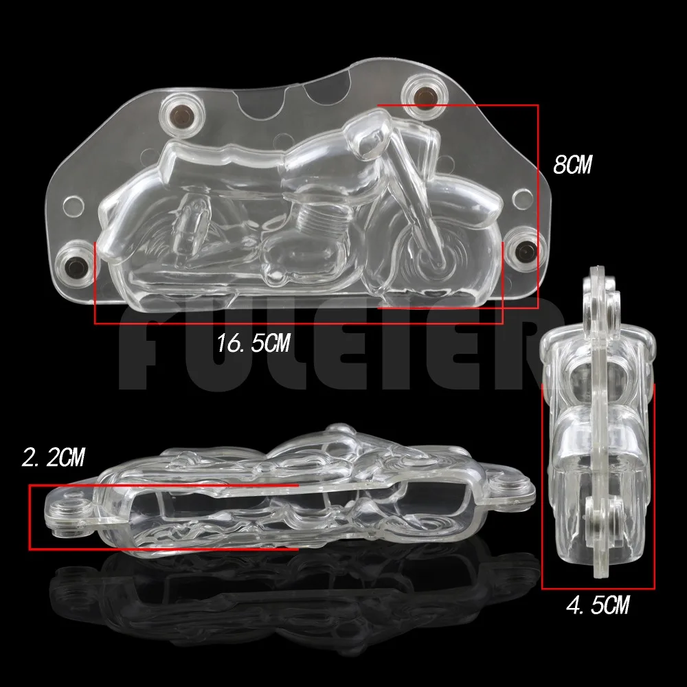 3D форма для шоколада в форме мотоцикла из поликарбоната искусственная