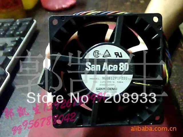 Вентилятор охлаждения для SANYO San Ace80 9G0812P1F031 12V 0.58A 8038 8CM + +|8cm fan|cooling fanfan 8cm |
