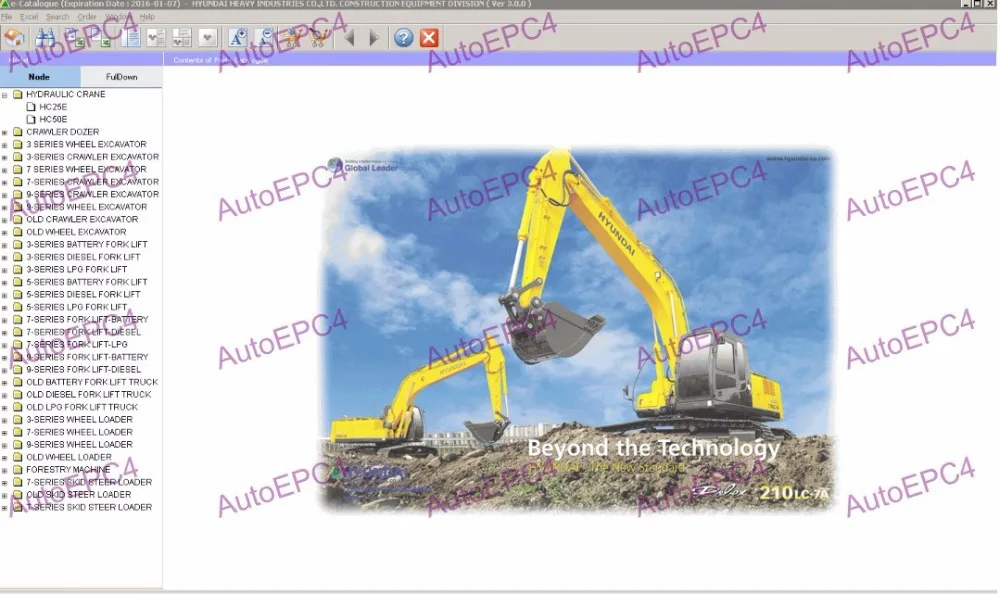 Каталог электронных запчастей Robex 2015 краны экскаваторы для Hyundai|parts catalog|electronic parts