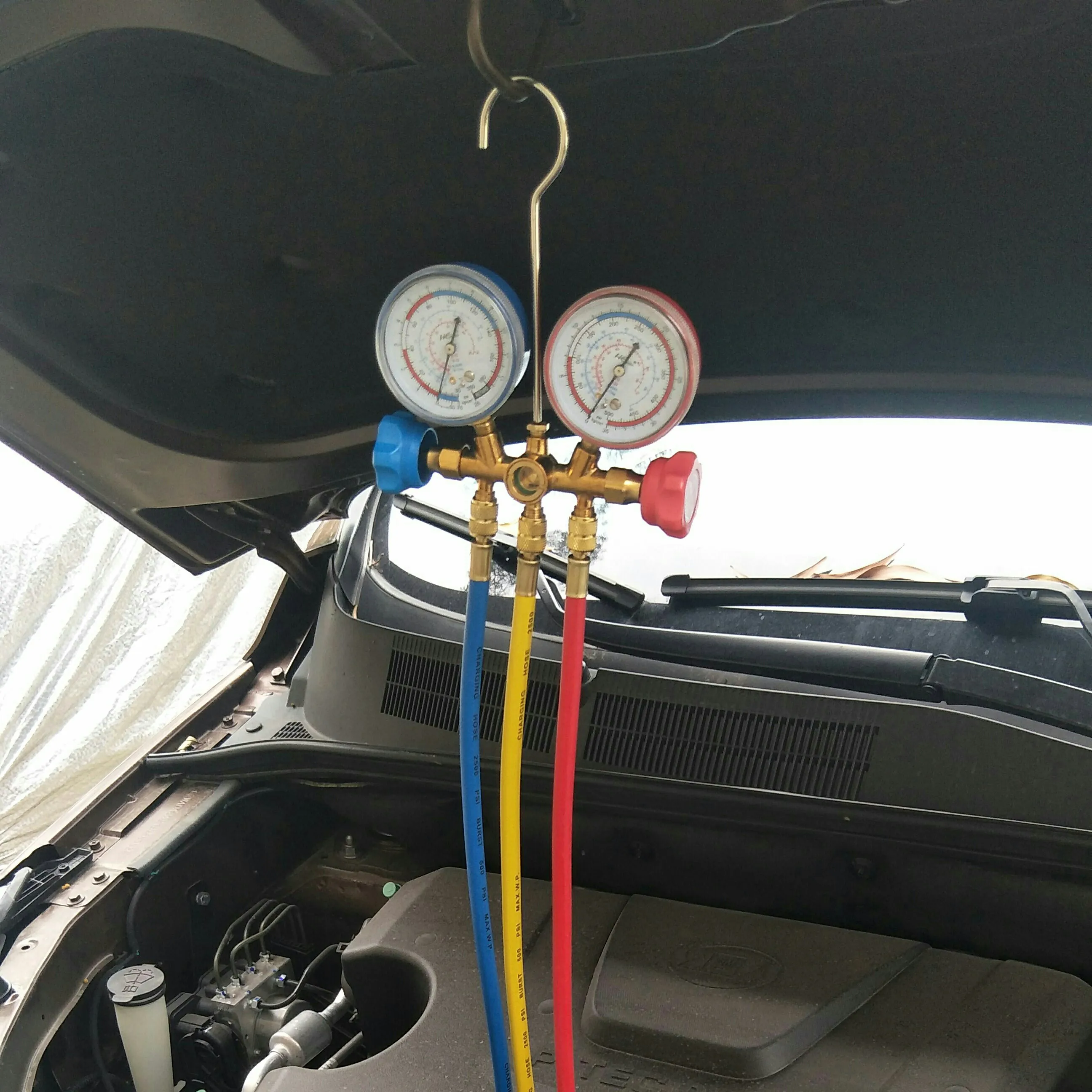 

Pressure Gauge Refrigeration Vacuum Pressure Manifold Tester Meter HVAC Temperature Tester Air conditioning repair tool