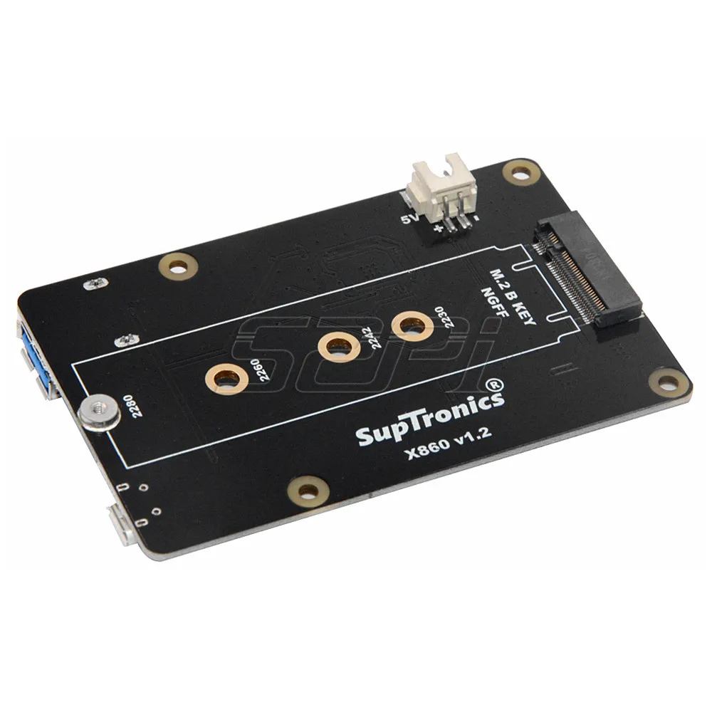 Плата расширения для хранения SSD 52Pi X860 M.2 NGFF SATA с USB 3 0 Raspberry Pi 1 Model B +/2/3 (B PLUS)