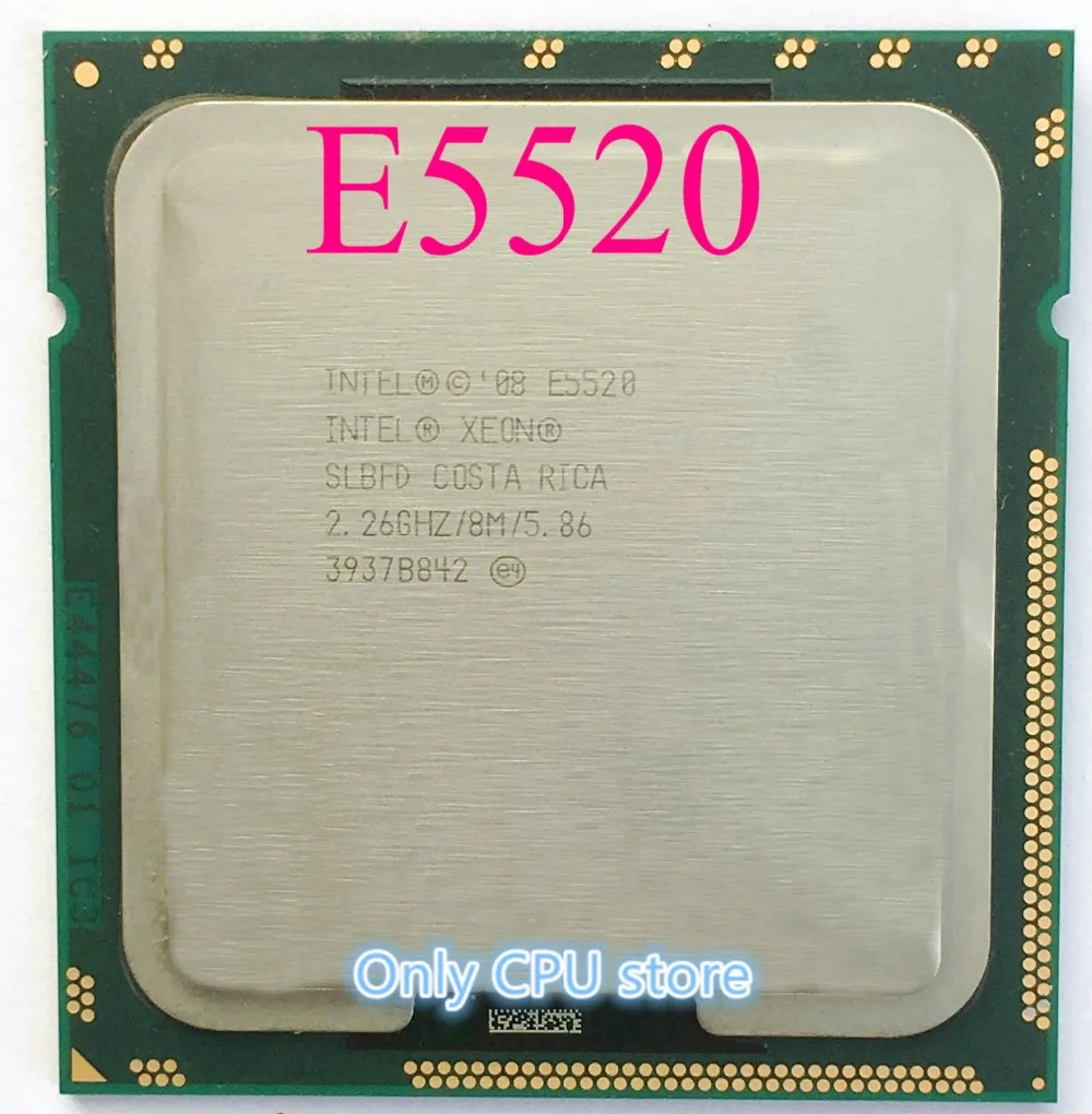 Оригинальный четырехъядерный процессор lntel Xeon E5520 2 26 ГГц/8 Мб SLBFD| |