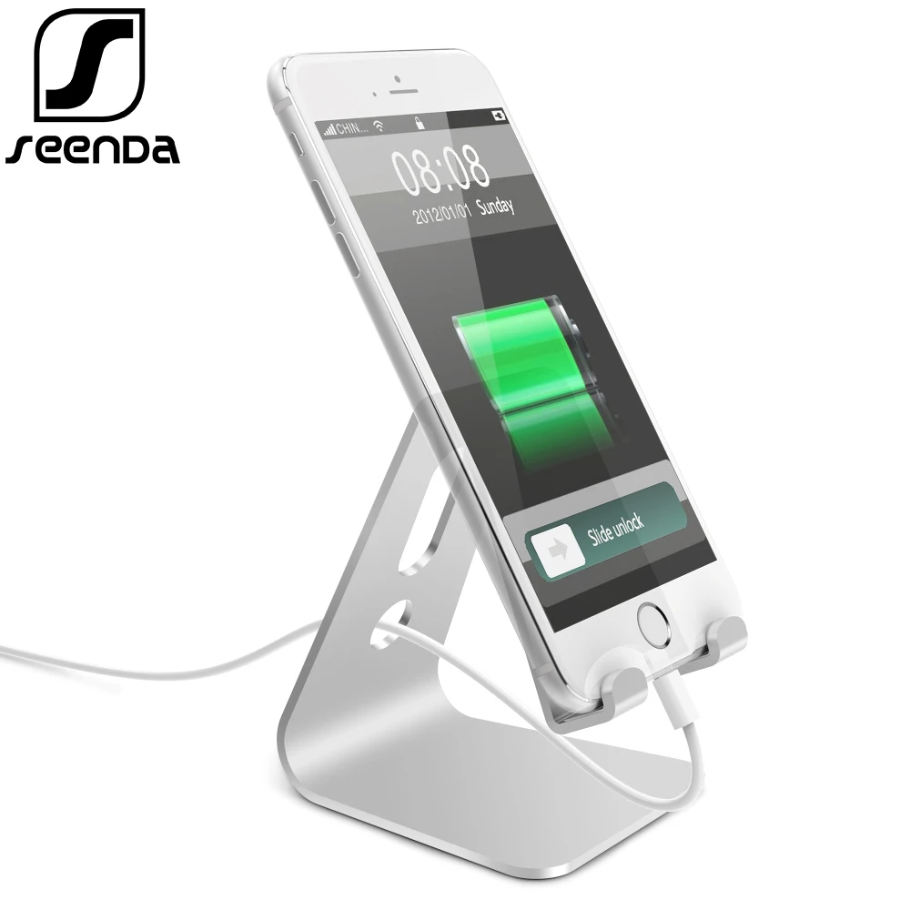 

SeenDa Universal Aluminium Alloy Tablet Stand Desk Holder For Phone Charge Stand Cradle Mount For iPhone Metal Stand For iPad