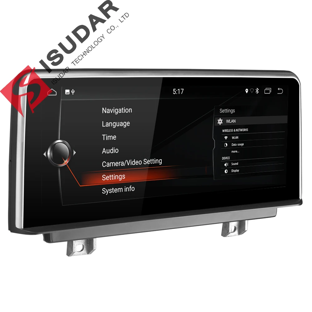 Isudar автомобильный мультимедийный плеер 2 din android 7.1.1 10 25 дюйма для BMW 3 серии F30/F31/F34