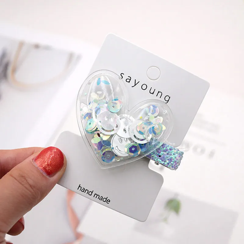 Новые Заколки для волос с барашками в форме короны с блестками для девочек.