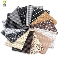 shuanshuo black coffee charm packs patchwork cotton fabric telas bundle tilda quilting scrapbooking cloth 20x24cm 14pcslot