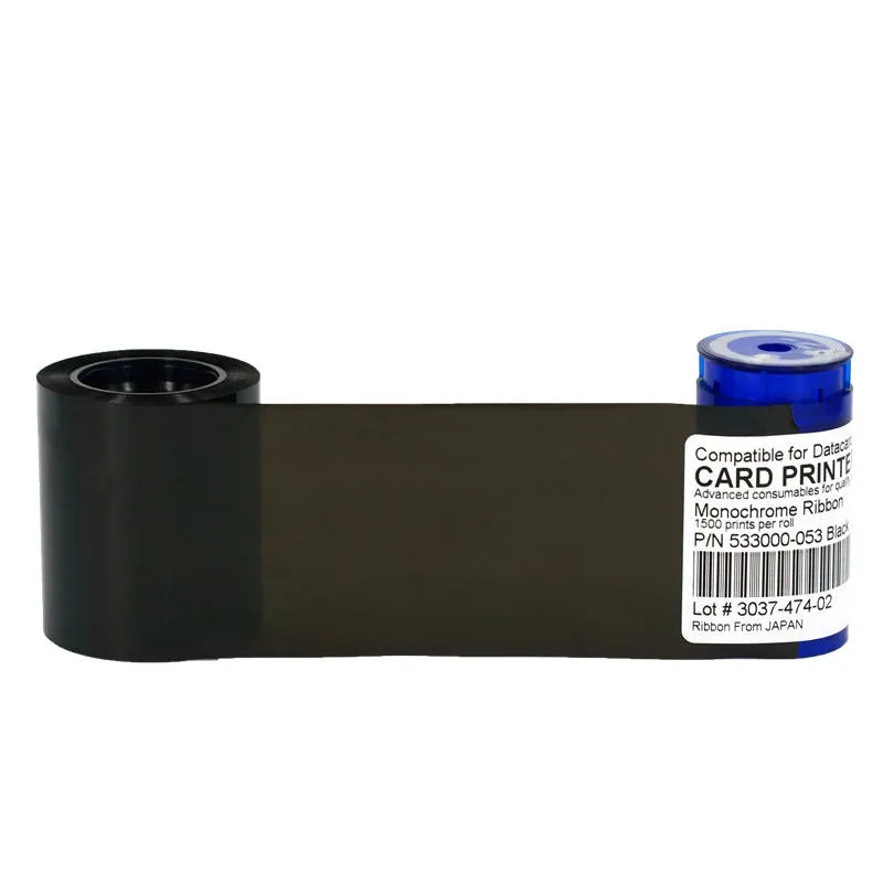 Черная монохромная совместимая лента Datacard 533000 053 1500 принтов для CP40 CP40Plus CP60 CP60Plus CP80