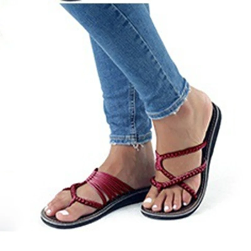 Sooneeya/Большие размеры 44 пляжные сандалии женские вьетнамки гладиаторы летняя