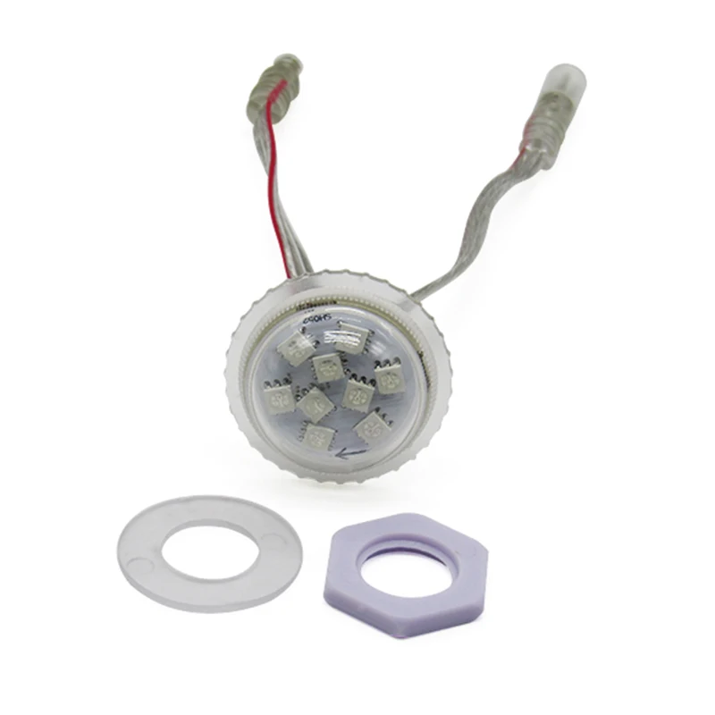 38 мм 9 светодиодов s UCS1903 5050 SMD LED RGB, пиксельный модуль IP68 светодиодная подсветка развлечения диаметр 38 мм 9 светодиодов s/модуль водонепроницаемый IP68 DC12V