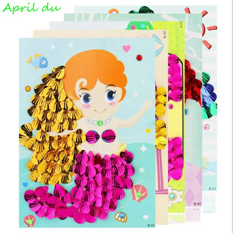 Алмазная картина April Du Shell Детский пазл детская паста набор материалов ручной