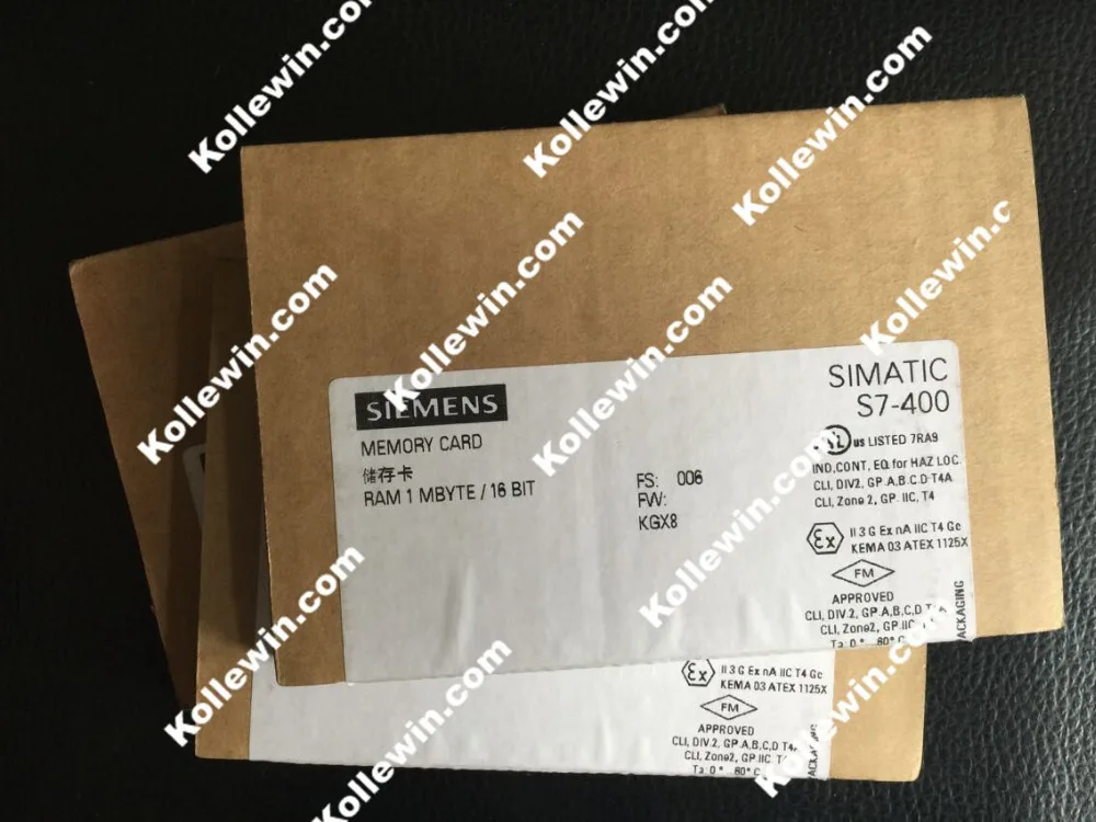 Новый оригинальный 6ES7952-1AK00-0AA0 RAM для S7-400 Unopend SIMATIC 6ES7 952-1AK00-0AA0 длинный 1 байт
