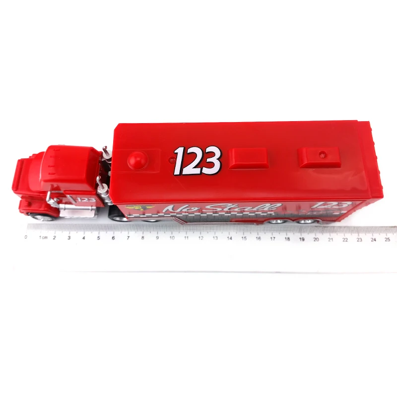 Disney Pixar Cars Mack Uncle No.123 No Stall Racer Hauler Truck Diecast Toy Car Loose 1:55 совершенно новый в наличии и