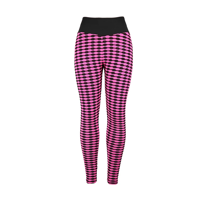 Rose Sport leggings 3D жаккардовые леггинсы с высокой талией, леггинсы с эффектом пуш-ап, спортивные женские штаны для фитнеса, бега, энергетические леггинсы для девочек, для тренажерного зала, Deportivas Mujer, тонкие - Цвет: Rose Sport leggings