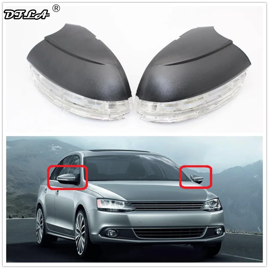 Светодиодный зеркало светильник для VW Jetta 6 MK6 2011 2012 2013 автомобиля отделка зеркала и добавит позитива вашей поездке, светодиодный индикатор сигнала поворота светильник