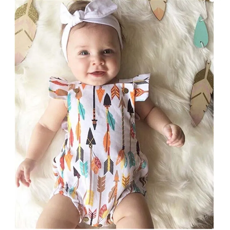 Newborn Toddler Infant Baby Girl Jumpsuit Bodysuit Outfit Sunsuit Clothes | Мать и ребенок