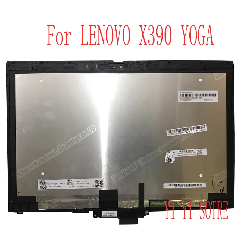 

02HM857 02HM861 02HM859 5M10V24625 для ноутбука Lenovo Thinkpad X390 Yoga FHD ЖК-дисплей сенсорный экран стекло дигитайзер в сборе