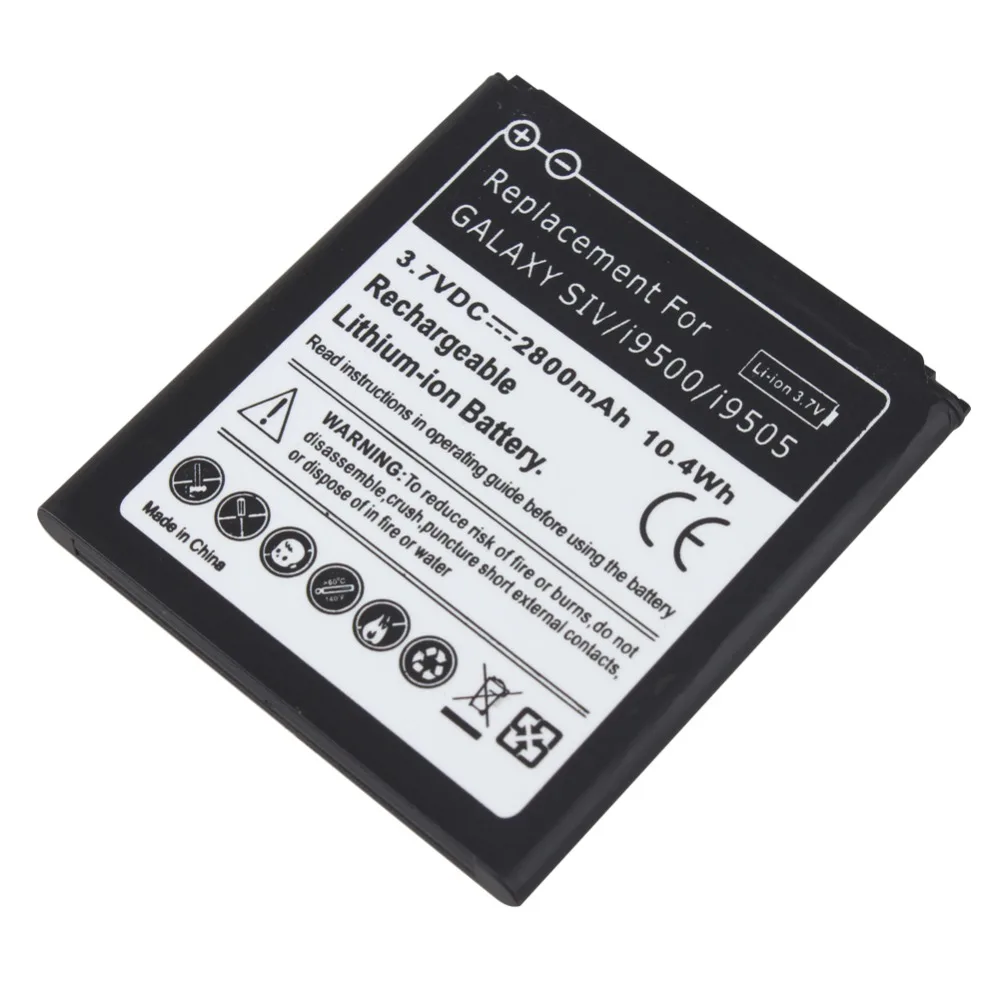 For Samsung S4 i9500 2800mAh Replacement Battery Galaxy SIV i9505 Mobile Phone Rechargeable Li-ion Batteria | Мобильные телефоны и