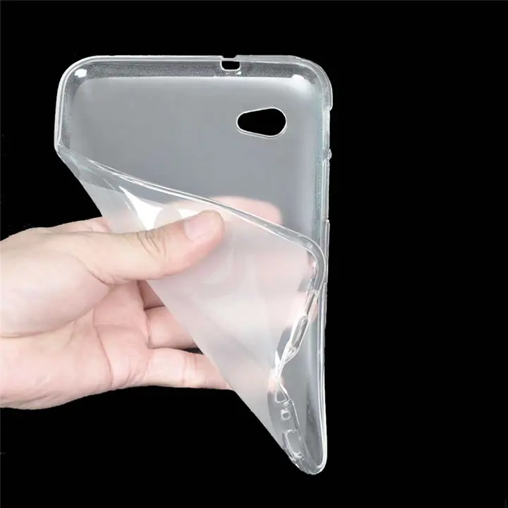 TPU Soft Cover Чехол-книжка из искусственной кожи для samsung Galaxy Tab2 Tab 2 7,0 " P3100 P3110 P3108 планшет+ пленка для экрана - Цвет: TPU Soft Cover
