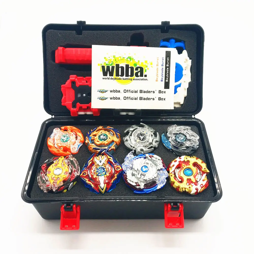 BOX 2 Beybladeings взрыв комплект Toupie Металл Fusion Beybladeings комплект коробка для хранения Топ пусковой лезвие Bayblade игрушки для детей мальчик - Цвет: BOX 2