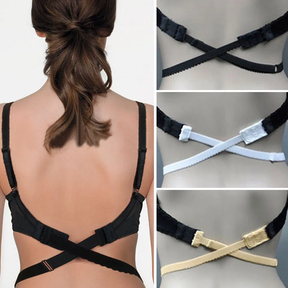 

Low Back Bra Straps Converter Sexy Fashion Bra Belt Low-back Dresses Backless Fully Adjustable Bra Extenders Hook Skin-friendly