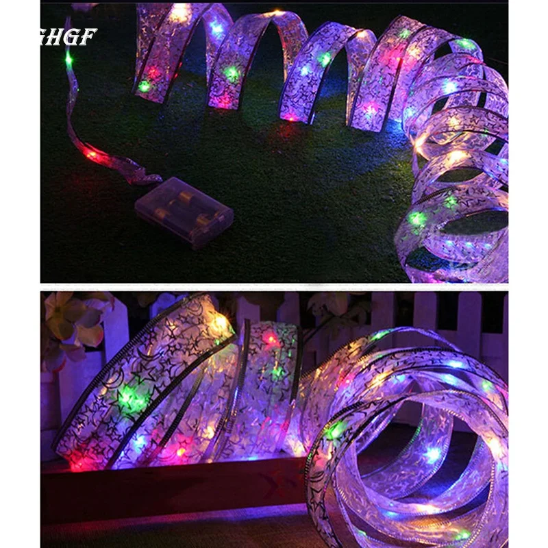 FGHGF 4 м лента с бантом бабочкой 40LED гирлянда для свадьбы рождественской вечеринки