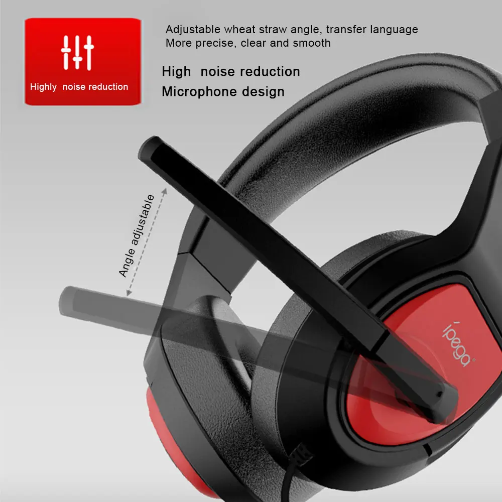 Игровые наушники IPega Hi-Fi стереонаушники Музыкальная гарнитура микрофон для PS4