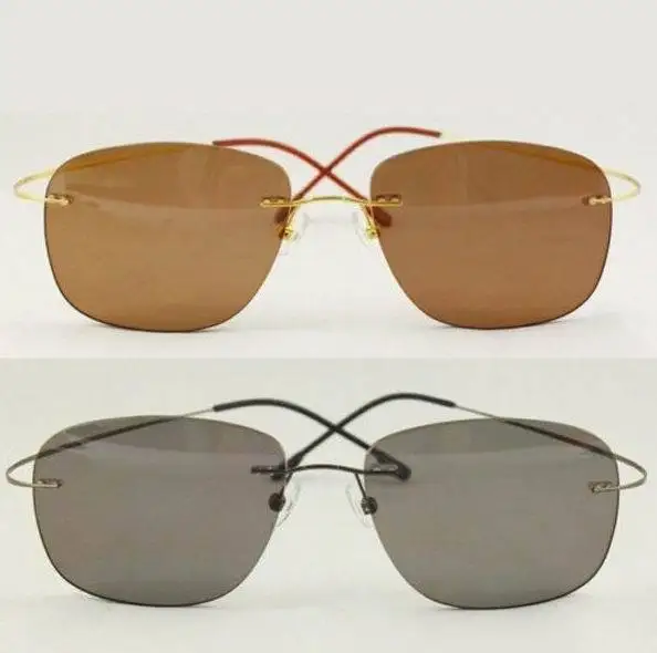 Бесплатная доставка 9 цветов оправа без оправы винта с титановыми гибкими