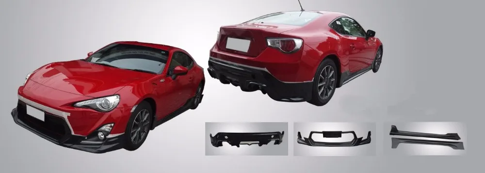 Автомобильные боковые юбки для TOYOTA GT86 диффузор спойлер передний и задний бампер