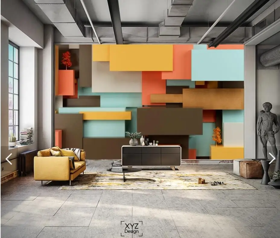 Abstract Stereo Wall Mural Photo Wallpaper for Living Room TV Sofa Backdrop Paper Modern Home Decor Murals | Обустройство дома
