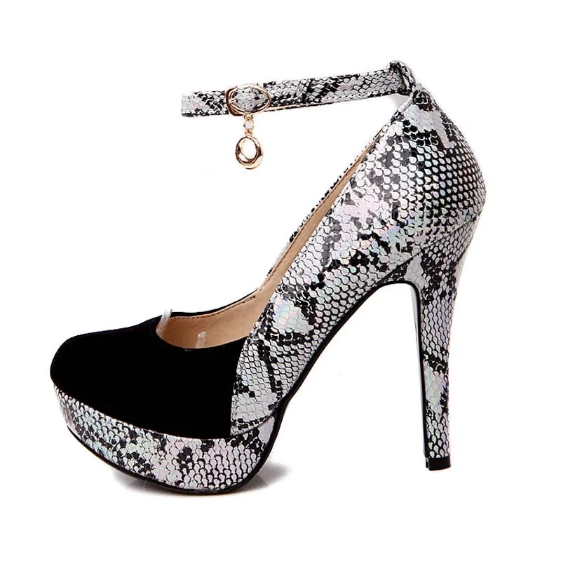 ENMAYLA/женские разноцветные туфли лодочки со змеиным узором на тонких высоких
