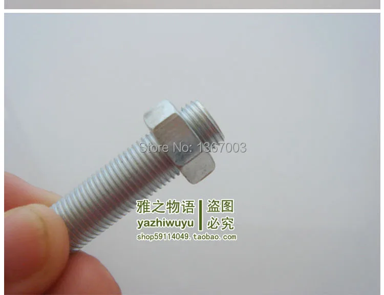 20 шт. 3 4 5 6 7 мм толщиной M10 Шестигранная гайка лампы DIY аксессуары/гайка белый