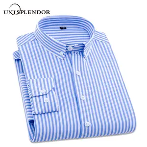 Мужская полосатая рубашка с длинным рукавом, повседневная классическая рубашка, модель YN10370 на весну и осень, 2020