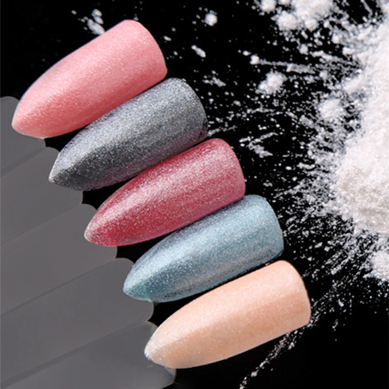

1 Box Diamond Pearl Mermaid Powder 1g Shining White Nail Art Glitter Powder Dust DIY Nail Decoration Pigment