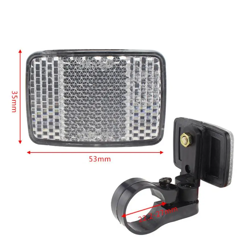 Handlebar Mount Safe Reflector With Holder Bicycle Bike Front Rear Warning Red / White New Seatpost Back Light P60 | Спорт и