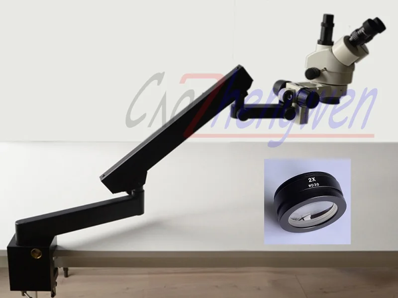 Стерео микроскоп FYSCOPE 7X 90X с зумом + шарнирной подставкой SZM2.0X объектив|stand