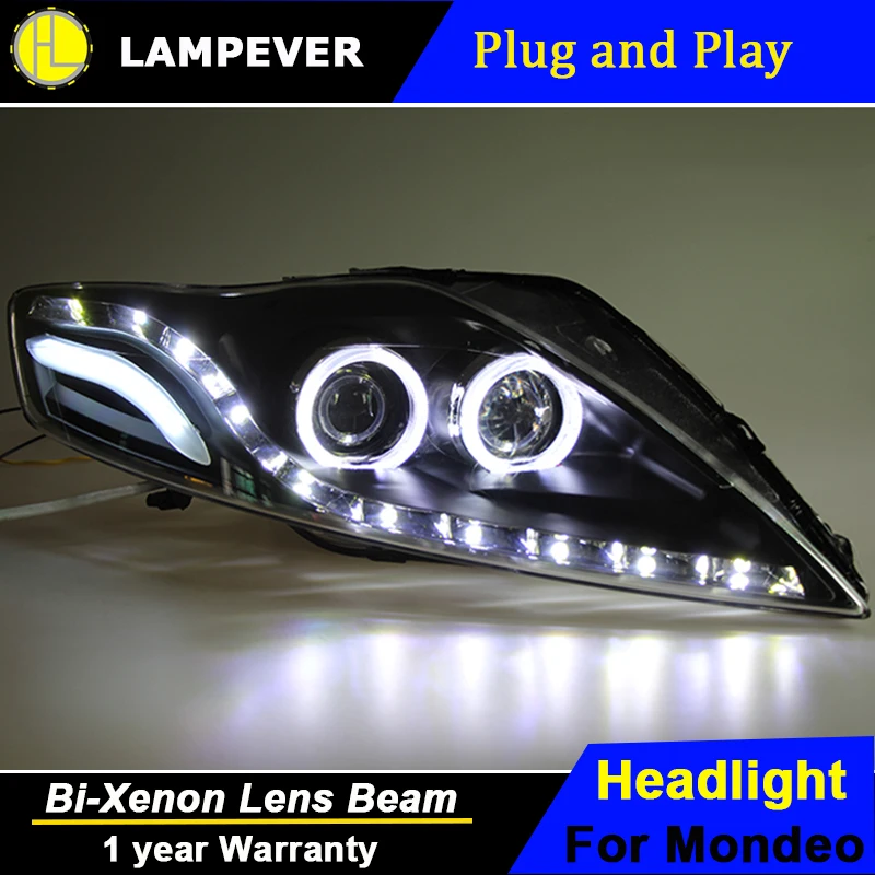 Lampever Стайлинг Головной фонарь для Ford Mondeo светодиодный новый 2007 2012 DRL H7 D2H Hid